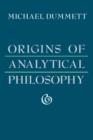 Image for Origins of analytical philosophy