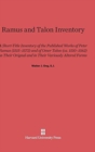 Image for Ramus and Talon Inventory : A Short-Title Inventory of the Published Works of Peter Ramus (1515-1572) and of Omer Talon (Ca. 1510-1562) in Their Original and in Their Variously Altered Forms
