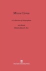 Image for Minor Lives : A Collection of Biographies
