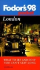 Image for Pocket guide to London 98  : the most highly selective, easy-to-use guide