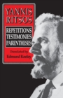 Image for Yannis Ritsos : Repetitions, Testimonies, Parentheses