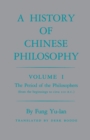 Image for History of Chinese Philosophy, Volume 1