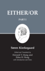 Image for Kierkegaard&#39;s Writing, III, Part I : Either/Or