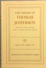 Image for The Papers of Thomas Jefferson, Volume 19 : January 1791 to March 1791