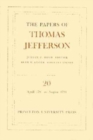 Image for The Papers of Thomas Jefferson, Volume 20 : April 1791 to August 1791
