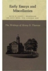 Image for The Writings of Henry David Thoreau : Early Essays and Miscellanies.