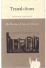 Image for The Writings of Henry David Thoreau : Translations.