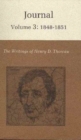 Image for The Writings of Henry David Thoreau, Volume 3 : Journal, Volume 3: 1848-1851.