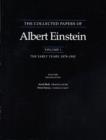 Image for The Collected Papers of Albert Einstein, Volume 1 (English) : The Early Years, 1879-1902. (English translation supplement)