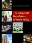 Image for The behavioral foundations of public policy