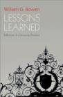 Image for Lessons learned  : reflections of a university president