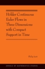 Image for Hoelder Continuous Euler Flows in Three Dimensions with Compact Support in Time : (AMS-196)