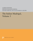 Image for Italian Madrigal: Volume III
