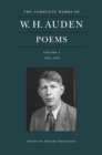 Image for The complete works of W.H. Auden  : poemsVolume I,: 1927-1939