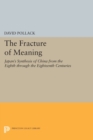 Image for The Fracture of Meaning : Japan&#39;s Synthesis of China from the Eighth through the Eighteenth Centuries