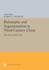 Image for Philosophy and Argumentation in Third-Century China : The Essays of Hsi K&#39;ang