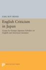 Image for English criticism in Japan  : essays by younger Japanese scholars on English and American literature