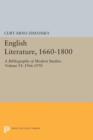 Image for English literature, 1660-1800  : a bibliography of modern studiesVolume 6,: 1966-1970