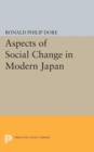 Image for Aspects of social change in modern japan