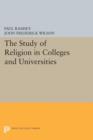 Image for The study of religion in colleges and universities