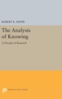 Image for The Analysis of Knowing : A Decade of Research