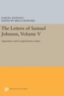 Image for The Letters of Samuel Johnson, Volume V : Appendices and Comprehensive Index