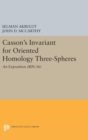 Image for Casson&#39;s Invariant for Oriented Homology Three-Spheres