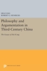 Image for Philosophy and Argumentation in Third-Century China : The Essays of Hsi K&#39;ang