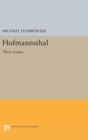 Image for Hofmannsthal : Three Essays