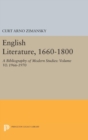 Image for English Literature, 1660-1800