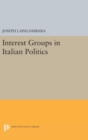 Image for Interest Groups in Italian Politics