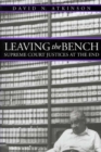 Image for Leaving the Bench