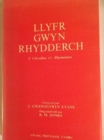 Image for Llyfr Gwyn Rhydderch