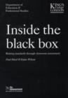 Image for Inside the black box  : raising standards through classroom assessment : v. 1