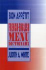 Image for Bon appâetit  : French-English menu dictionary