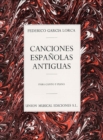 Image for Canciones Espanolas Antiguas (Canto Y Piano)