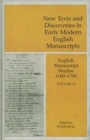 Image for New Texts and Discoveries in Early Modern English Manuscripts : v. 13