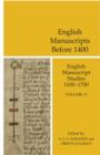 Image for English manuscript studies, 1100-1700Volume 17,: English manuscripts before 1400