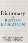 Image for Dictionary of British Education