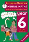 Image for Developing Numeracy: Mental Maths Year 6