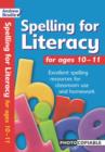 Image for Spelling for Literacy for ages 10-11