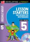 Image for Lesson starters for interactive whiteboards: Year 5