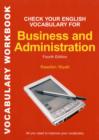 Image for Check your English vocabulary for business and administration