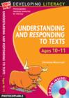 Image for Understanding and responding to texts: Ages 10-11 : For Ages 10-11