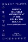 Image for Human Resource Management in the Asia-Pacific Region