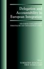 Image for Delegation and accountability in European integration  : the Nordic parliamentary democracies