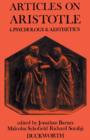 Image for Articles on Aristotle4,: Psychology and aesthetics