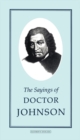 Image for The sayings of Doctor Johnson