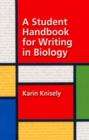 Image for A student handbook for writing in biology