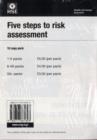 Image for Five Steps to Risk Assessment